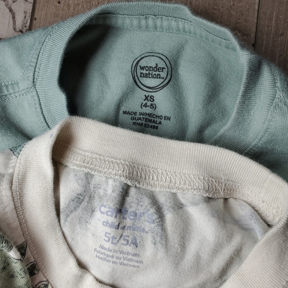 Boys Casual T-Shirt Bundle | Wonder Nation & Carter's | Size XS 4-5 and 5T | EUC - Picture 12 of 13